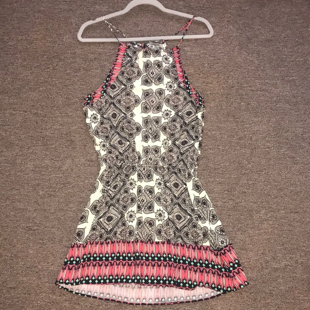 Printed mini dress